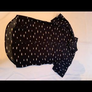 Mens cotton fish print shirt